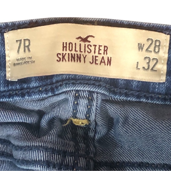 🔹Hollister Women's Straight Leg Blue Jeans Sz 7-R🔹 - Picture 11 of 11